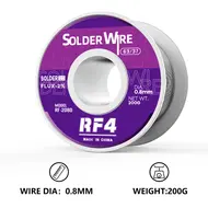 RF4 RF-208D 200g 0.8mm 63%Sn Lead-Free Rosin Core Solder Tin Wire 1153