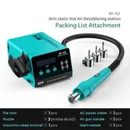 RF4 RF-H2 1000W Fast Desoldering Hot Air Gun Soldering Station Digital Display Intelligent BGA Rework Station To PCB Chip Repair 1123