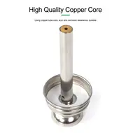 Relife RL-055 150ml Automatic Push-type Copper Core Metal Straw Alcohol Glass Bottle 1032