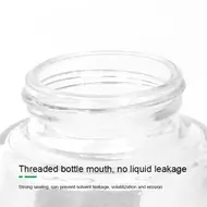 Relife RL-055 150ml Automatic Push-type Copper Core Metal Straw Alcohol Glass Bottle 1032