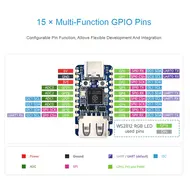 RP2350-USB-A Mini Development Board with USB Port Based on Raspberry Pi RP2350A 1131
