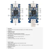 RP2350-USB-C  Mini Development Board with Type-C Port Based on Raspberry Pi RP2350A 1122