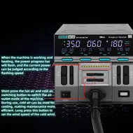 Sugon 8650 Professional Edition 1300W Intelligent Digital Display Hot Air Gun BGA Desoldering Rework Station 1119