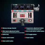 Sugon 8650 Professional Edition 1300W Intelligent Digital Display Hot Air Gun BGA Desoldering Rework Station 1119