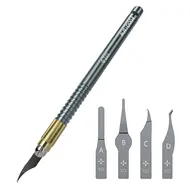 XZZ D004 5-in-1 Multifunctional Hand-Polished Elastic Glue Removal Knife Set 730001096