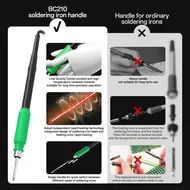 Bakon BK969C Soldering Station Compatible Iron Tip C115/C210 Welding Phone Repair Tools with Sleep Function Estação De Solda 1126