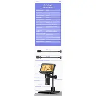 1600X Digital Microscope with 4.3inch IPS Screen Coin Microscope 1080P Video Microscope for Adult Kid Coin Magnifier with 8 LEDs 1048