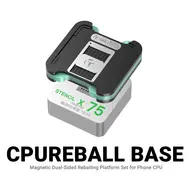 2uul BH17 CPU REBALL BASE Magnetic Dual-Sided BGA Reballing Platform Set for iPhone / Android 1161
