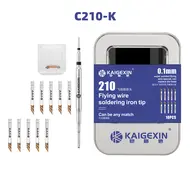 KGX-C210 Soldering Iron Tip with 10Pcs Ultra Sharp Needles for Screen / Motherboard Flying Wire 1213