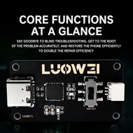 LUOWEI LW-FAT Error Checker Intelligent Motherboard Analyzer TX RX Switch Dual Mode Log Capture for Android Phone Repair Tool 1172
