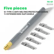 Mechanic TC-51 5-in-1 Type-C Connector Overheat Protection Cover with Extended Handle 1182