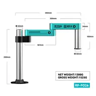 ​RF4 RF-FO26 360-Degree Rotating Lift Adjustable Microscope Swing Arm Stand 1160