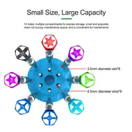 Relife RL-078A 360° Rotating Large capacity 14-Hole Screwdriver Storage Box 1164