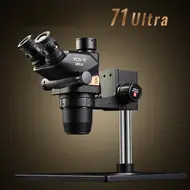 YCS 71 Ultra Trinocular Macroscopic Co-visual Stereo Microscope for Soldering Repair 1184