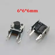 20pcs 6x6 PCB Momentary Mini Micro Tactile Tact Push Button 4-Pin Self-reset Switch 6*6*5/6/7/8/9/10/11/12/13/14/15mm 1196