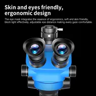 JCID M3750A 7-50X Synchronous Zoom Trinocular Stereo Microscope with Aluminum Alloy Base 29