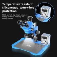 JCID M3750A 7-50X Synchronous Zoom Trinocular Stereo Microscope with Aluminum Alloy Base 29