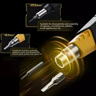Jakemy JM-8197 16-in-1 Manual High Hardness Precision Magnetic Screwdriver with 14 Bits 28