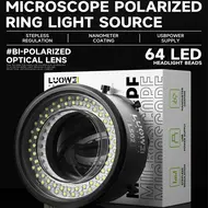 Luowei LW-LS02 Caliber 61mm 64 LED Beads Microscope Polarized Ring Light Source 11