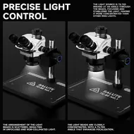 Luowei LW-LS02 Caliber 61mm 64 LED Beads Microscope Polarized Ring Light Source 11