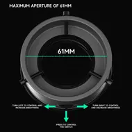 Luowei LW-LS02 Caliber 61mm 64 LED Beads Microscope Polarized Ring Light Source 11