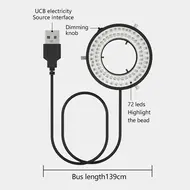 MaAnt MY-036 Dustproof 72 Light Beads Microscope Dedicated LED Ring Light 5