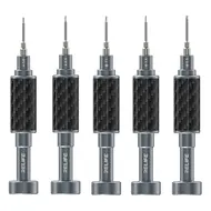 Relife RL-729A Steel Cannon King 5-in-1 Carbon Fiber Finish + S2 Steel 2D Screwdriver Set 19