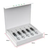 Relife RL-729A Steel Cannon King 5-in-1 Carbon Fiber Finish + S2 Steel 2D Screwdriver Set 19