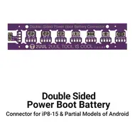 2uul BT02 Detachable Double Sided Power Boot Battery Connector for iPhone 8 to 15PM & Android 61