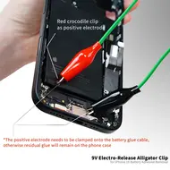 2uul PW03 9V Electro-Release Alligator Clip with Type-C Port for iPhone 16 Battery Adhesive Removal 65