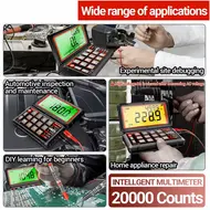 Aneng 623 Rechargeable High Precision Smart Large Screen Digital Display Car / Electrician Multimeter 99