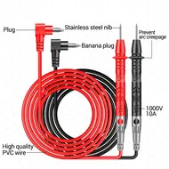 Aneng PT840 1000V / 10A Universal Digital Multimeter Needle-Type Test Leads - 70cm 105