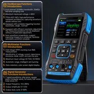 Fnirsi 2C23T Handheld 3-in-1 Dual Channel Digital Oscilloscope + Multimeter + Signal Generator 108