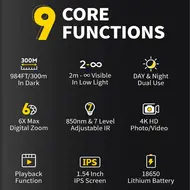 FNIRSI NVS-20 6X Digital Zoom 4K HD Monocular Night Vision Monocular 111