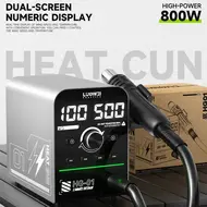 Luowei HG-01 800W Intelligent Digital Display BGA Hot Air Gun Desoldering Rework Station 59