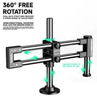 Luowei LW-GK02 Titan 360 Degree Rotating Lift Universal Microscope Dual Axis Swing Arm Stand 82