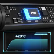 Luowei LW-SI1S 210W High-power Intelligent Electric Soldering Iron with Automatic Sleep 58