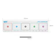 MaAnt CX-002 Portable Dual-Use Magnetic Screws Storage Mat with Measuring Ruler - 2Pcs 122