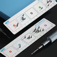 MaAnt CX-002 Portable Dual-Use Magnetic Screws Storage Mat with Measuring Ruler - 2Pcs 122