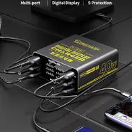 Mechanic F-Power 6 Series 6-Ports USB QC3.0 40W Smart LCD Display Charging Station 127