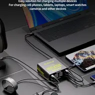 Mechanic F-Power 6 Series 6-Ports USB QC3.0 40W Smart LCD Display Charging Station 127