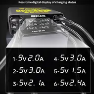 Mechanic F-Power 6 Series 6-Ports USB QC3.0 40W Smart LCD Display Charging Station 127