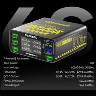 Mechanic F-Power 6 Series 6-Ports USB QC3.0 40W Smart LCD Display Charging Station 127