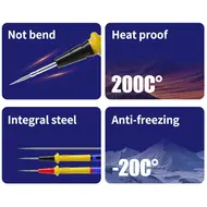 Mechanic P40 1000V / 20A High Precision Multimeter Stainless Steel Lead Wire - 120cm 55