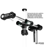 RF4 RF-FO22 Universal 360° Rotation Adjustable Double Arm Microscope Bracket 44