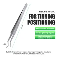 Relife ST-20L Tinning Positioning Anti-Magnetic Stainless Steel Tweezers 70
