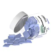 Kslid P100 12x12x1.5mm Pre-Cut Thermal Pads for Mobile Phone Motherboard Chip - 100Pcs 118