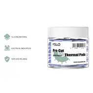 Kslid P100 12x12x1.5mm Pre-Cut Thermal Pads for Mobile Phone Motherboard Chip - 100Pcs 118