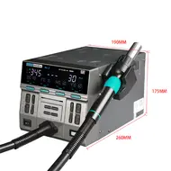 Sugon 8650Pro Curve Edition 1300W Intelligent Digital Hot Air Gun BGA Desoldering Rework Station 45