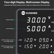 Sunshine P2 Pro 330W 4-Segment Storage Channel Toroidal Transformer Adjustable DC Power Supply 32